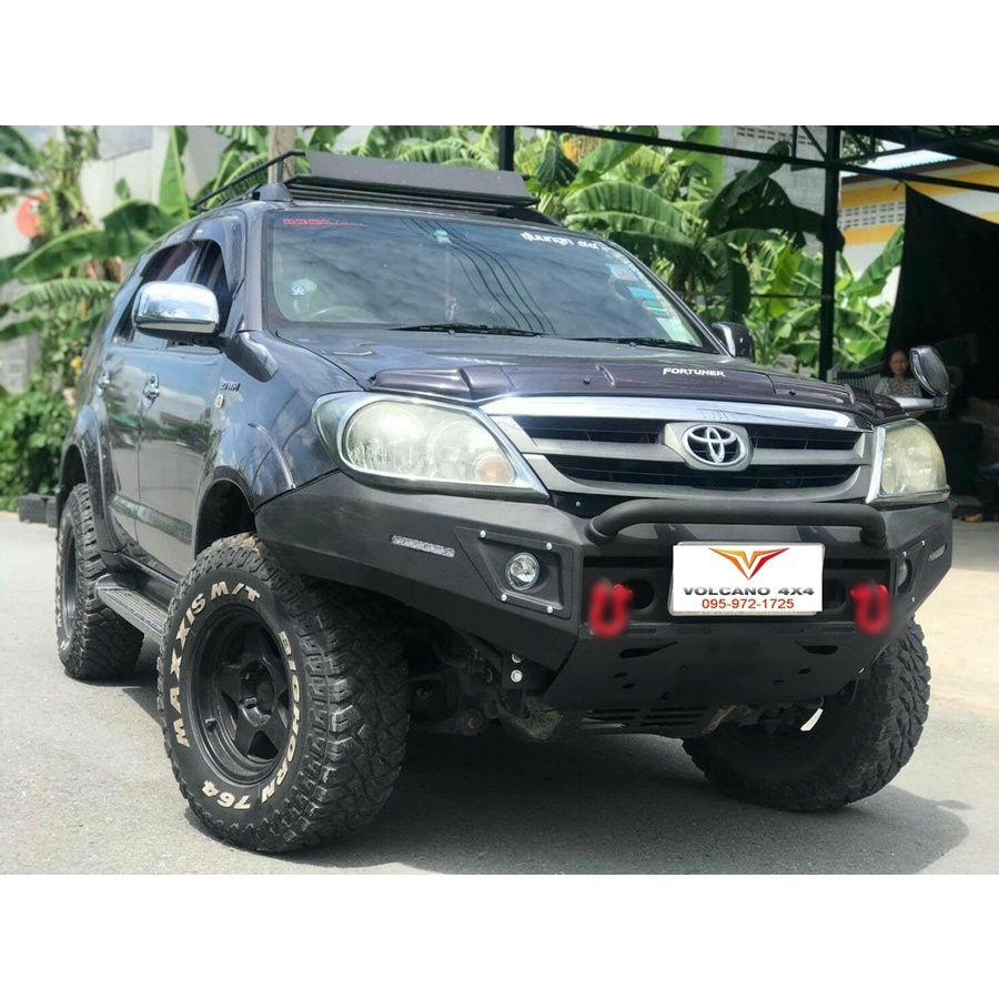 กันชนหน้าออฟโรด fortuner 2005-2014 volcano f1 ฟอร์จูนเนอร์ ตัวเก่าตัวกลางไฟยักแชมป์ กันชนหน้าเหล็กหน