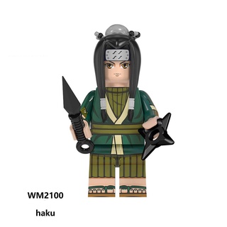 บล็อกตัวต่อฟิกเกอร์ การ์ตูนนารูโตะ Haku Minifigures Ice-strom ของขวัญสําหรับเด็ก