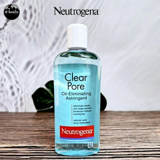 [Neutrogena] Clear Pore Oil-Eliminating Facial Astringent 236 mL นูโทรจีน่า คลีนซิ่ง ทำความสะอาดใบหน้า