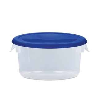 Food Storage 2 QT แบบใสฝาสีน้ำเงิน ถังพลาสติก Food Storage 2 QT Clear Blue Lid