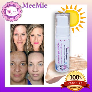 พร้อมส่ง!! รองพื้น บีบีครีม ขนาดเล็กพกพาง่าย รุ่นขวดปั้ม meemie bb spf 30 Flawless white smooth and silky skin