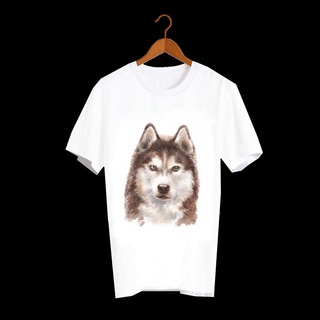 เสื้อลายหมา DSH003 siberian husky เสื้อยืด เสื้อยืดลายหมา เสื้อยืดสกรีนลายหมา