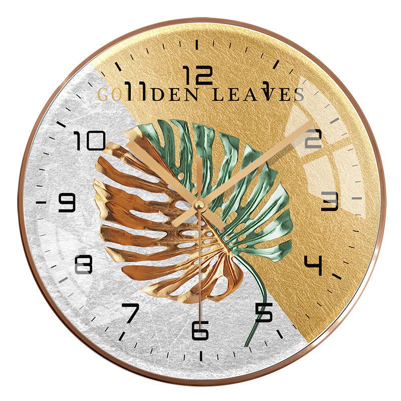 ปิดเสียงบ้านนาฬิกาแขวนห้องนั่งเล่นนอร์ดิกหรูหราห้องนอนศิลปะสร้างสรรค์แฟชั่นใหม่จีนนาฬิกาแขวนตกแต่งA - รูปที่ 6