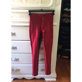 Disco pants สี cranberry