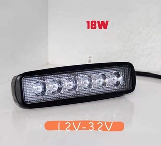 รถไฟ LED ทำงาน6LED 18W หนึ่งคำ, สปอตไลท์สำหรับรถออฟโรด, ไฟตรวจสอบ, ไฟวิ่งกลางวัน, ไฟหน้าวิศวกรรม