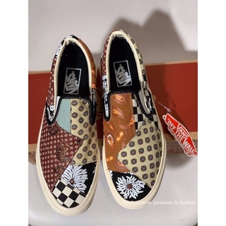 Slip On Tiger Patchwork ขายดี! สินค้าพร้อมกล่องป้ายแท็ก ส์สลิปออน รองเท้าผ้าใบ มีบริการเก็บปลายทาง