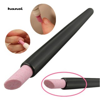 HN❤Nail Art Quartz Scrub Stone Cuticle Remover Stick Pen Pusher Polish Manicure Tool