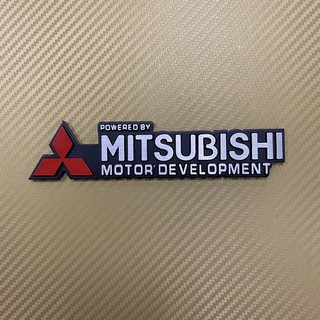 โลโก้* Mitsubishi งานอลูมิเนียม ขนาด* 3.8 x 16 cm