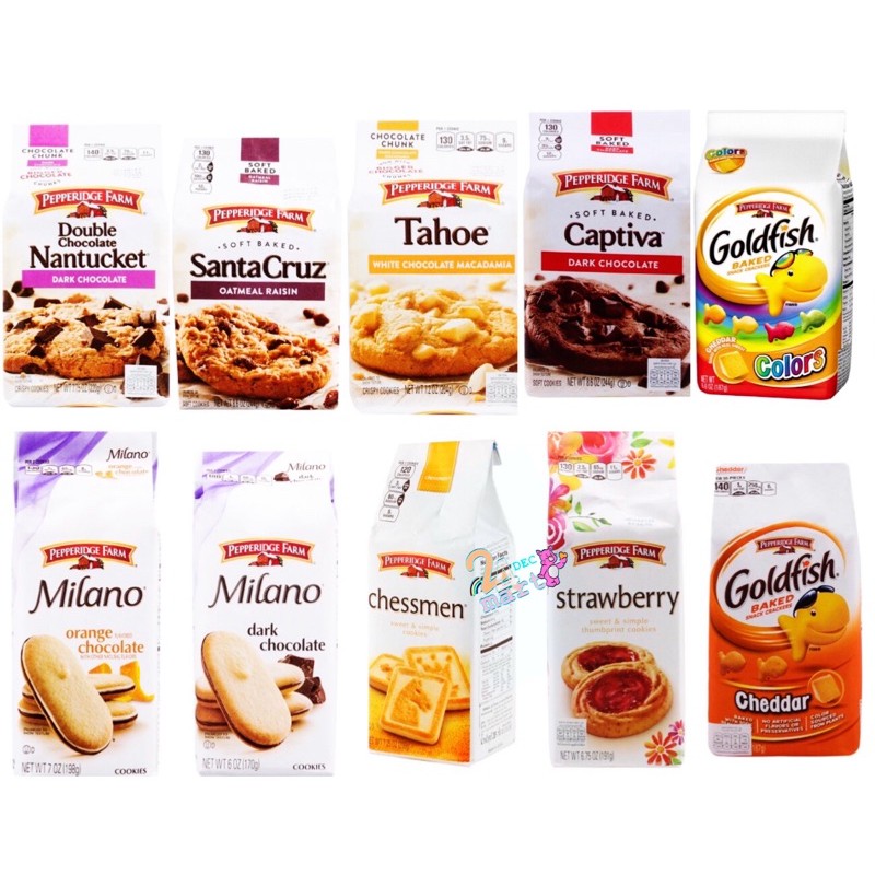 คุกกี้ PEPPERIDGE FARM Goldfish Cheddar cheese Captiva Cookie Cookies