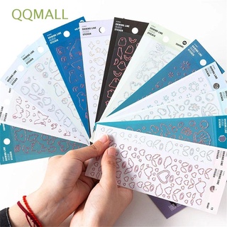 Qqmall สติกเกอร์ฟอยล์ Pvc กันน้ํา แวววาว สําหรับติดตกแต่งโทรศัพท์มือถือ สํานักงาน นักเรียน การ์ด โรงเรียน บ้าน Diy