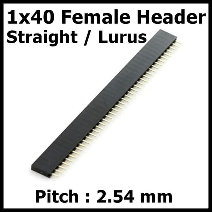 2.54 มม. หญิง Header Pin 40 Pin แถวเดียว 1x40 Straight Pin