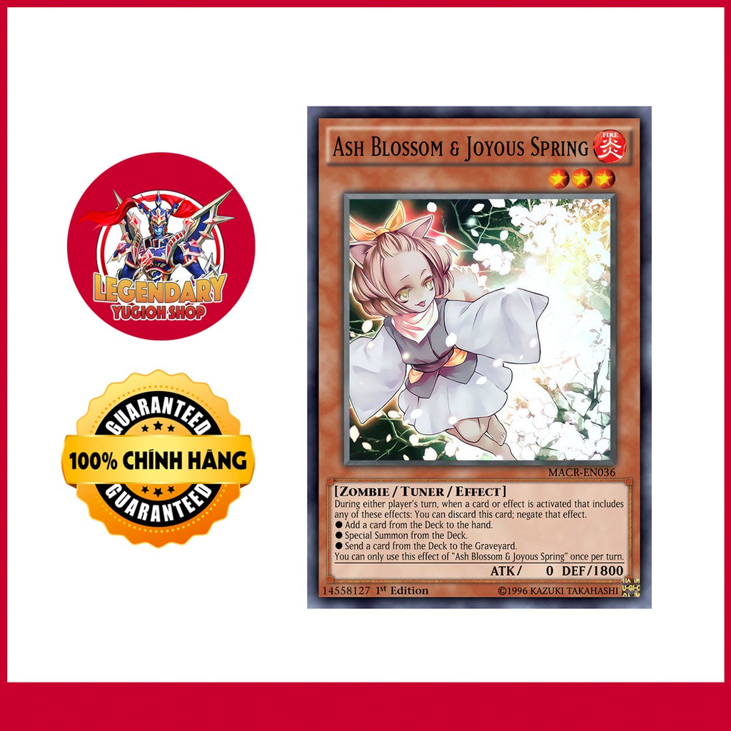 [HOT][การ์ด Yugioh ของแท้] Ash Blossom & Joyous Spring - Spring