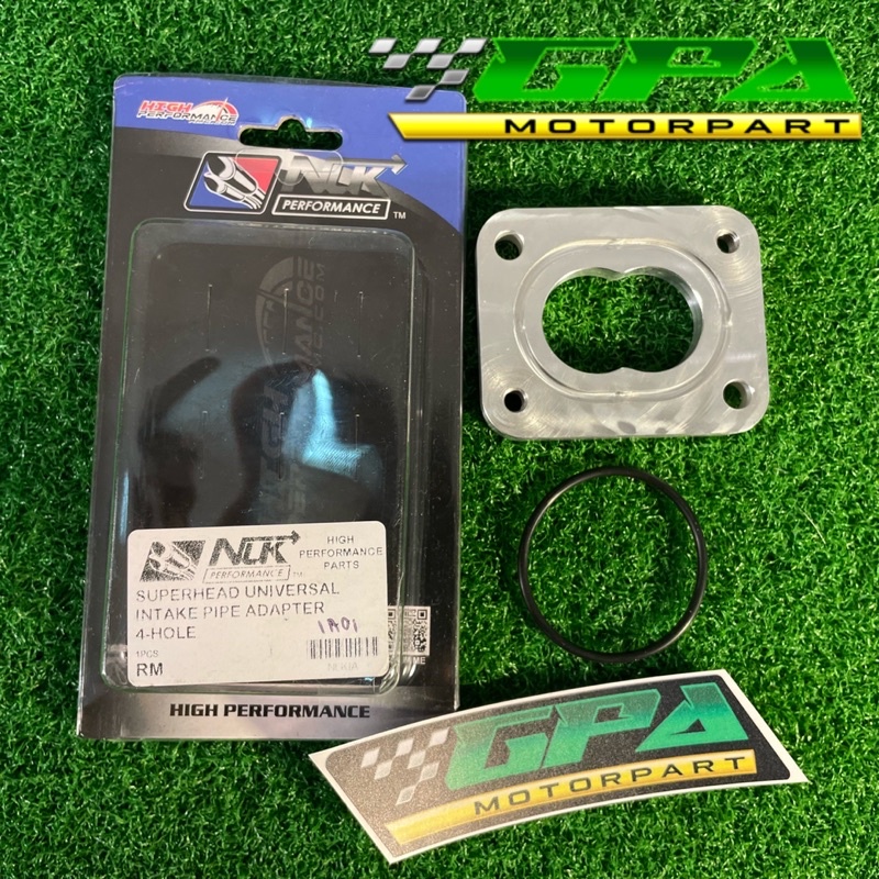 NLK PERFORMANCE RACING SUPERHEAD LC135 UNIVERSAL INTAKE PIPE ADAPTER CNC 4HOLE YAMAHA LC 135