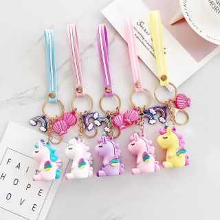 พร้อมส่ง❣ มีทุกสี!! พวงกุญแจยูนิคอร์น มี6สี พวงกุญแจ พวงกุญแจน่ารัก Unicorn พวงกุญแจห้อยกระเป๋า ตุ๊กตา ตุ๊กตายูนิคอร์น