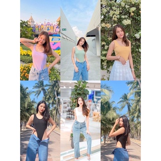 💕B.V.บอดี้สูทแขนกุดโชว์เอว เว้าเอสสูงมากกกแซ่บเวอร์วังจ้า🌶🔥 ผ้าร่องเล็ก🔥🌶