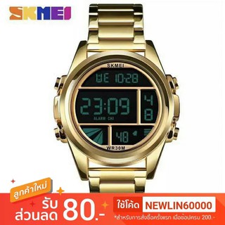 SKMEI New Men Fashion Watches Digital Waterproof Watch Stopwatch Stainless Steel Sports Wristwatches Male Clock 1448