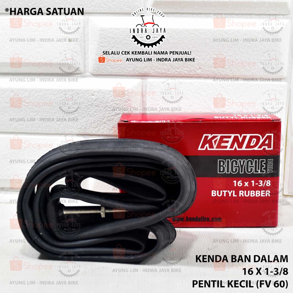 KENDA ยางใน 16 X 1.3/8 - 349 - FV 60mm - FIT สําหรับ RIMS HIGH 4cm - DN