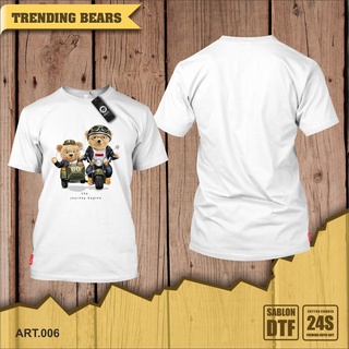 ถูกสุดๆเสื้อยืด พิมพ์ลายหมี TRENDING - BEAR สําหรับผู้ชายรหัสเต็ม