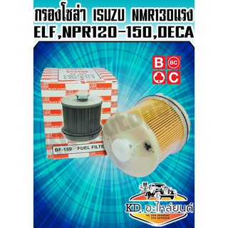 กรองโซล่า ISUZU NMR 130 แรง,ELF,NPR 120-150 แรง,DECA  (Black Clubs)