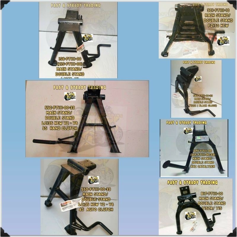 YAMAHA F7111 1S8/55C/55D/3C1/5BU/5PV/B17 ขาตั้งหลัก/ขาตั้ง/ขาตั้ง/TONGKAT DUA LC135 V1-V6/FZ150 ใหม่