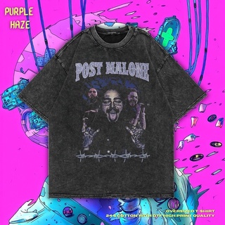 เสื้อยืด โอเวอร์ไซซ์ สีม่วง | หินล้างทําความสะอาด | เสื้อเชิ้ต Post Malone | เสื้อแร็ปเปอร์ | เสื้อยืด Rap Tee | เสื้อยื