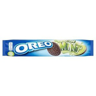 Oreo Mint Sandwich Biscuits 154g.  โอรีโอมินต์ขนมปังกรอบ 154 กรัม