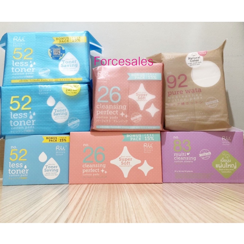 RII 52 สำลีแผ่น Less Toner Cotton Pads Bonus Pack / Rii รูปที่ 2