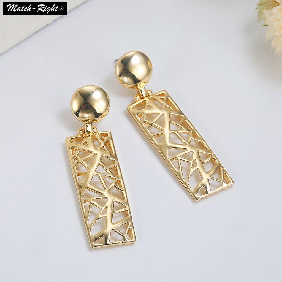 ต่างหูแฟชั่น  ต่างหูแบบติดหูย้อนยุค  Statement Earrings Alloy Hollow out Retro Earrings