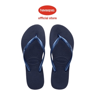 Havaianas รองเท้าแตะ แบบบาง สีน้ําเงินเข้ม สําหรับผู้หญิง