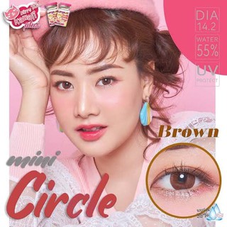 คอนแทคเลนส์ Kitty kawaii mini circle brown