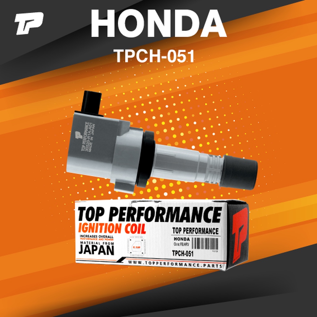 TOP PERFORMANCE ( ประกัน 3 เดือน ) คอยล์จุดระเบิด HONDA CIVIC FB 1.8 / CIVIC FC / HR-V / R18Z - TPCH