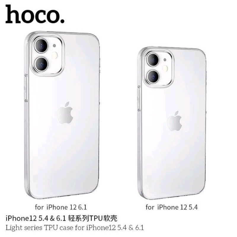 case iPhone Hoco เคสใสนิ่ม iPhone 12 mini/12/12pro