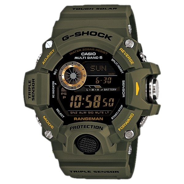 นาฬิกา G-Shock Rangeman GW-9400-3DR เข็มทิศ พลังแสง บอกอุณหภูมิ ของแท้ 100% ประกัน CMG 1 ปีเต็ม.