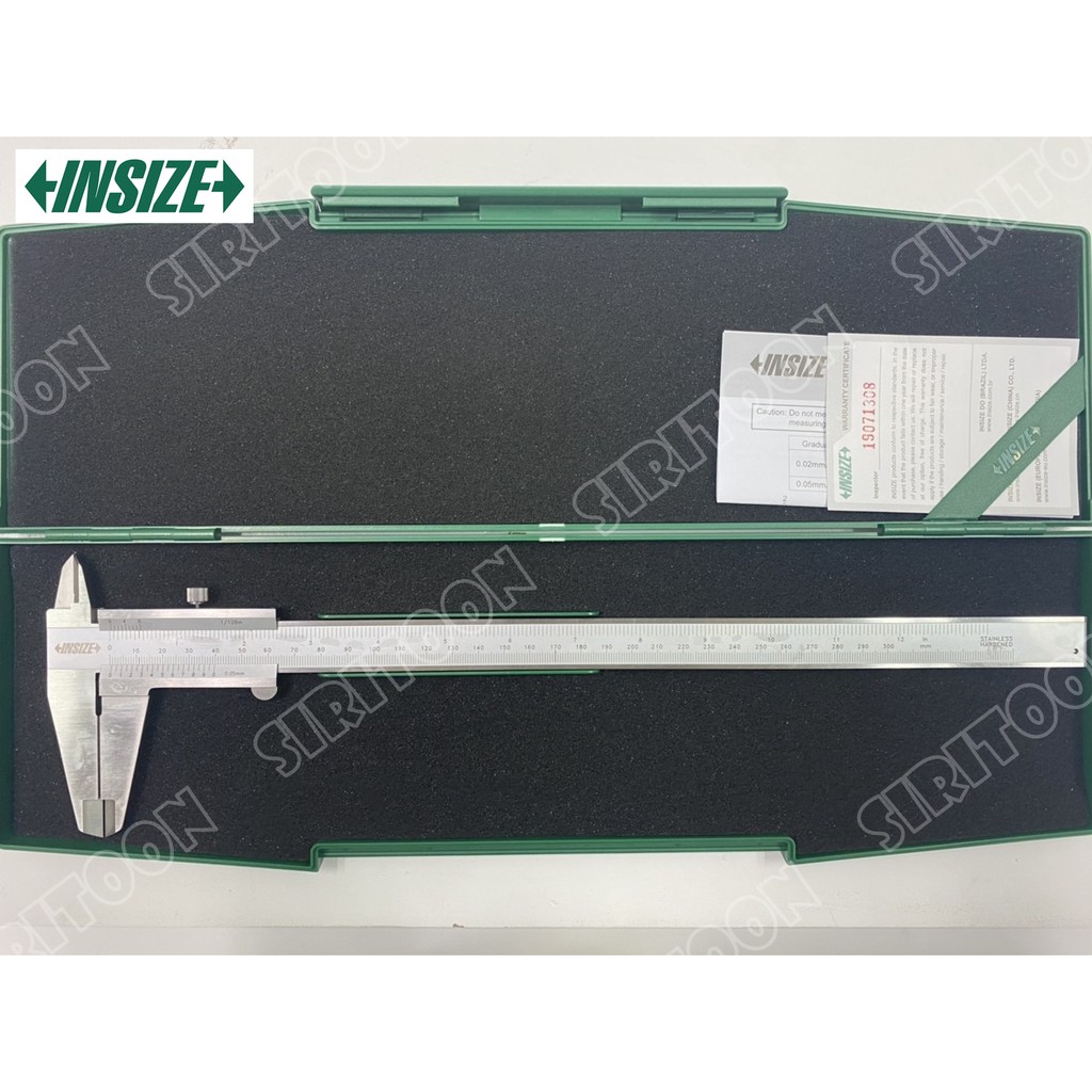 เวอร์เนียคาลิเปอร์ขนาด12 นิ้วค่าความละเอียด0.05mm.INSIZE รุ่น1205-300S(Vernier Caliper) (สินค้าใหม่)
