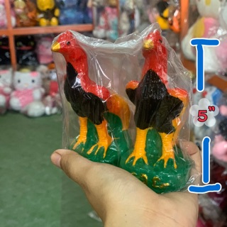 🐓ไก่เรซิ่น ไก่แก้บน ไก่ถวายไอไข่ รูปปั้นไก่ ไก่เงิน ไก่ทอง ไก่นำโชค 2ขนาด 5นิ้ว/6นิ้ว(ตัวละ)