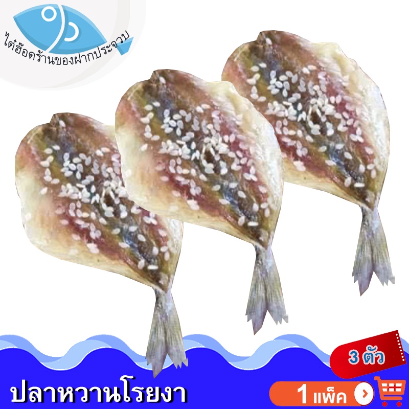 ไต๋ฮ๊อด ปลาข้างเหลืองหวานโรยงา 3ตัว 15กรัม ปลาสีกุน ปลาหวาน ปลาหวานแห้ง ปลาหวานโรยงา ปลาข้างเหลือง