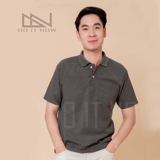 🔥สีเทาท็อปดำ🔥 เสื้อโปโล (ชาย) By Doitnow  สินค้าคุณภาพ จากแห่งผลิตโดยตรง!!