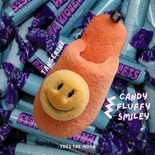 (พร้อมส่ง) Candy Fluffy Smiley - รองเท้าสลิปเปอร์ใส่ในบ้าน