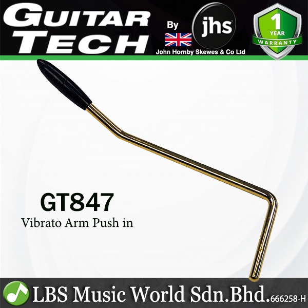Guitar Tech GT847 Vibrato Tremolo Arm Push In Type สําหรับกีตาร์ไฟฟ้า - สีทอง (GT 887)