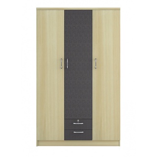 DELICATO ตู้เสื้อผ้า 3 บาน 2 ลิ้นชัก 120X55X185ซม.