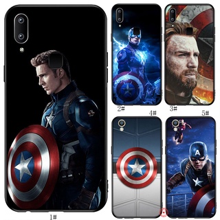 เคสโทรศัพท์ซิลิโคนลายกัปตันอเมริกาสําหรับ Vivo Y55 Y55S Y69 Y70 Y71 Y81 Y81S Y91 Y91C Y93 Y95 V20 Se Pro