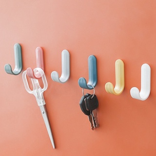 4PCs/Set  Wall Hooks Home Storage Hangers Self Adhesive  Wall Sticky Hooks