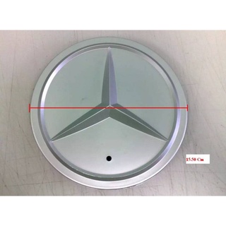 1ชิ้น ฝาครอบดุมล้อ BENZ เบนซ์ ดาว 155 mm. พื้นเงิน โปรดวัดขนาดก่อนสั่งซื้อ