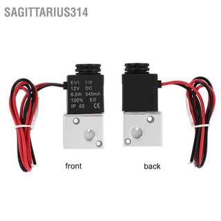 Sagittarius314 3V1-06 DC 12V/24V 3 Way 2 Position 1/8" BSP Normally Closed Pneumatic Solenoid Air Valve