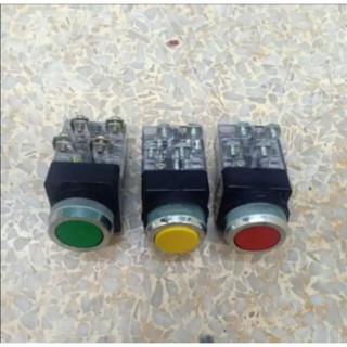 PUSH BUTTON SWITCH สวิทช์กดแล้วเด้งกลับขนาด25มิล10A-1NO-1NCขาย อันละ39บ.