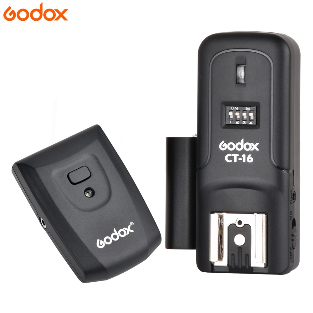 Godox CT-16 16 ช่องวิทยุไร้สายแฟลชทริกเกอร์เครื่องส่งสัญญา รูปที่ 4