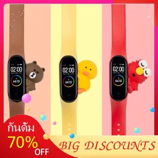 【COD】 สายรัดข้อมือลายการ์ตูน Mi Band