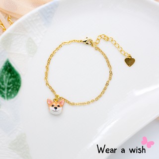 Bracelet / สร้อยข้อมือ : Pembroke Welsh Corgi / พ็อมโบรค เวลช์ คอร์กี้