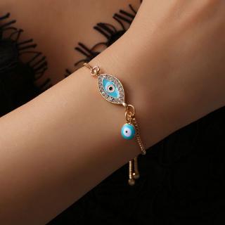 Turkish Blue Crystal Evil Eye Bracelets Lucky Jewelry