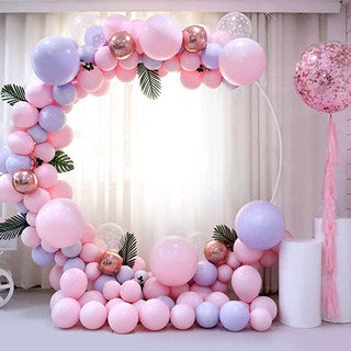 Reusable Circle Backdrop Garland Kit Photo Background And Celebration Party Supplies Plastic Wreath Round Arch Balloons Stand 60cm - 100cm Round Balloon Arch Kit